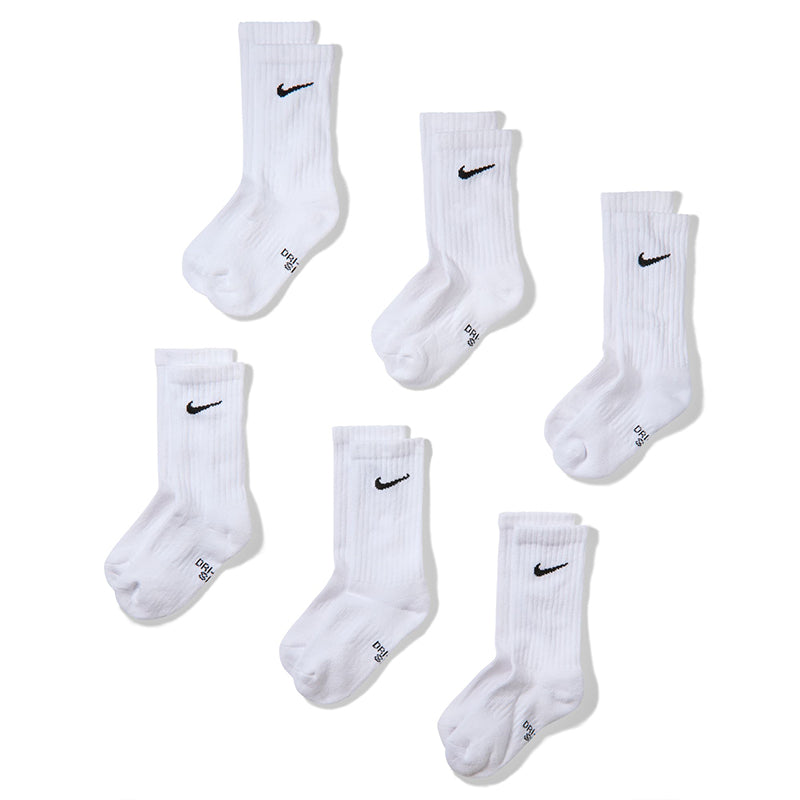 Nike kid's Everyday Cushioned Crew Socks (6 Pairs)