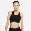 Nike Dri-FIT Swoosh Women's Medium-Support 1-Piece Padded Longline Sports Bra.