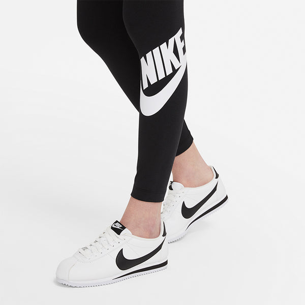 Nike High Waisted Leggings Black/White Women Sportswear.
