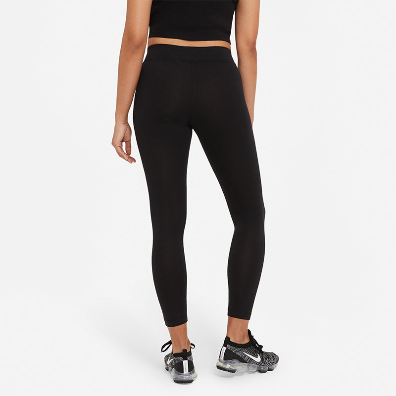 Nike 7/8 Mid Rise Leggings Black/White Women Sportswear.