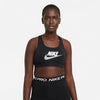 Nike Women's Dri-Fit Swoosh Medium Support 1-Piece Pad Graphic Sports Bra.